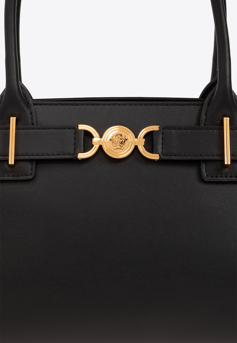 Versace Medusa 
95’ Leather Shoulder Bag Black 1013168 1A10795-1B00V