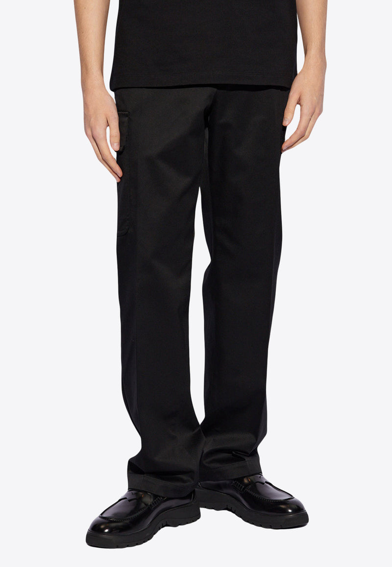 Versace Chino Cargo Pants Black 1015131 1A10683-1B000