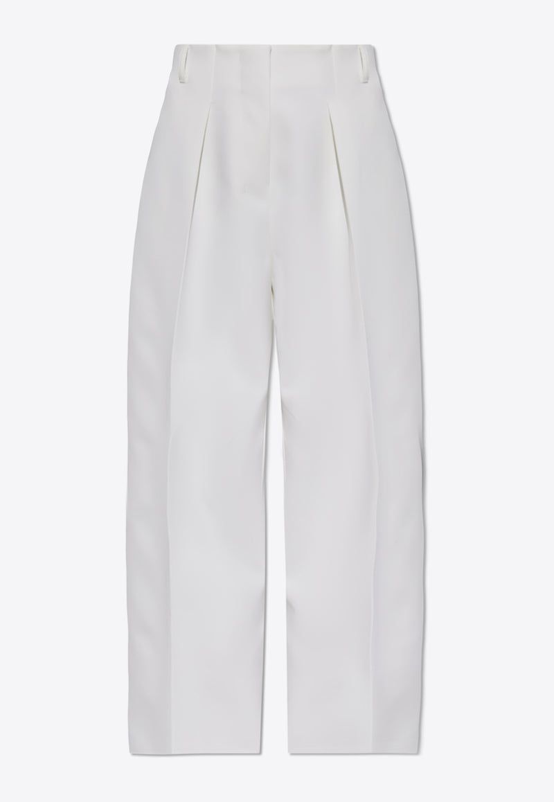 Jacquemus Ovalo Wide-Leg Pants White 241PA079 1526-100