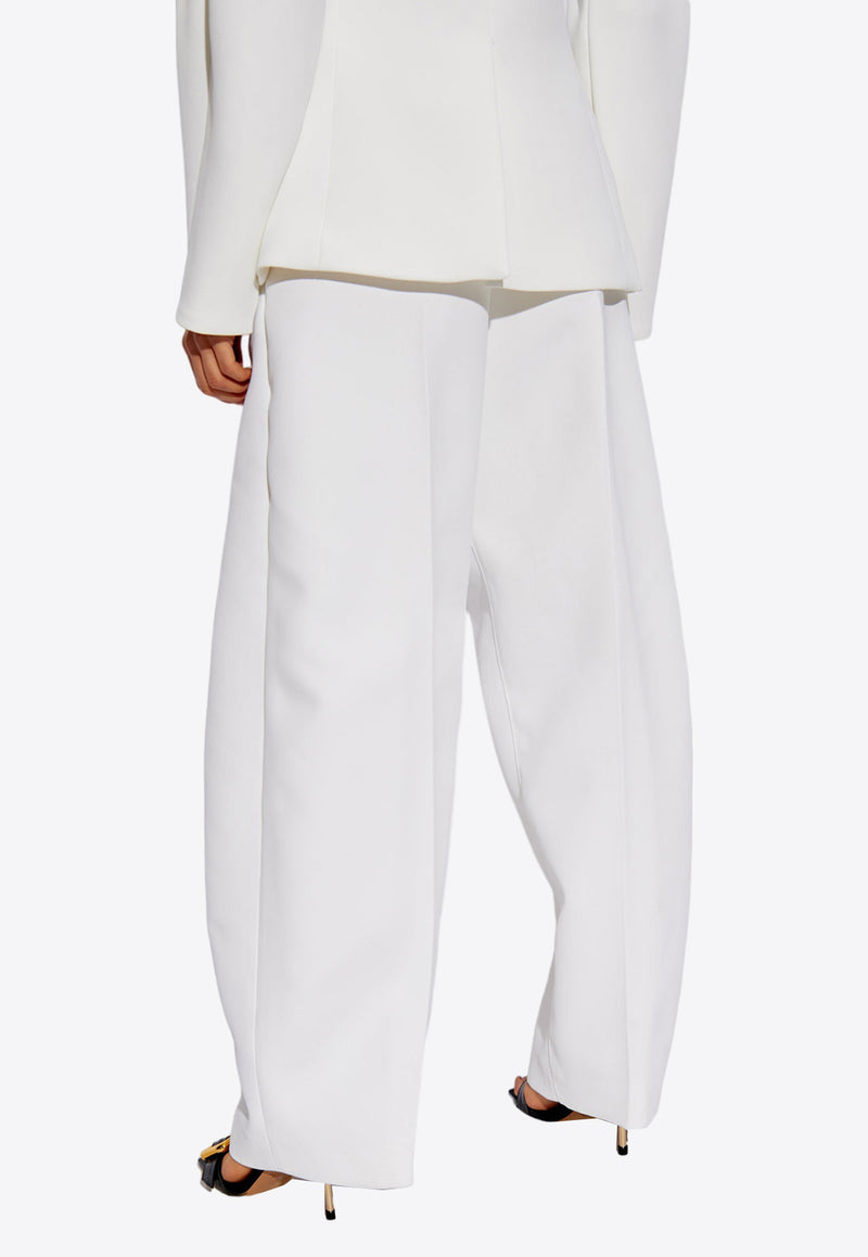 Jacquemus Ovalo Wide-Leg Pants White 241PA079 1526-100