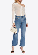 Jacquemus Flared Cropped Jeans Blue 241DE035 1513-33C