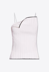 Jacquemus Plisse Pleated Tank Top White 241KN378 2358-100