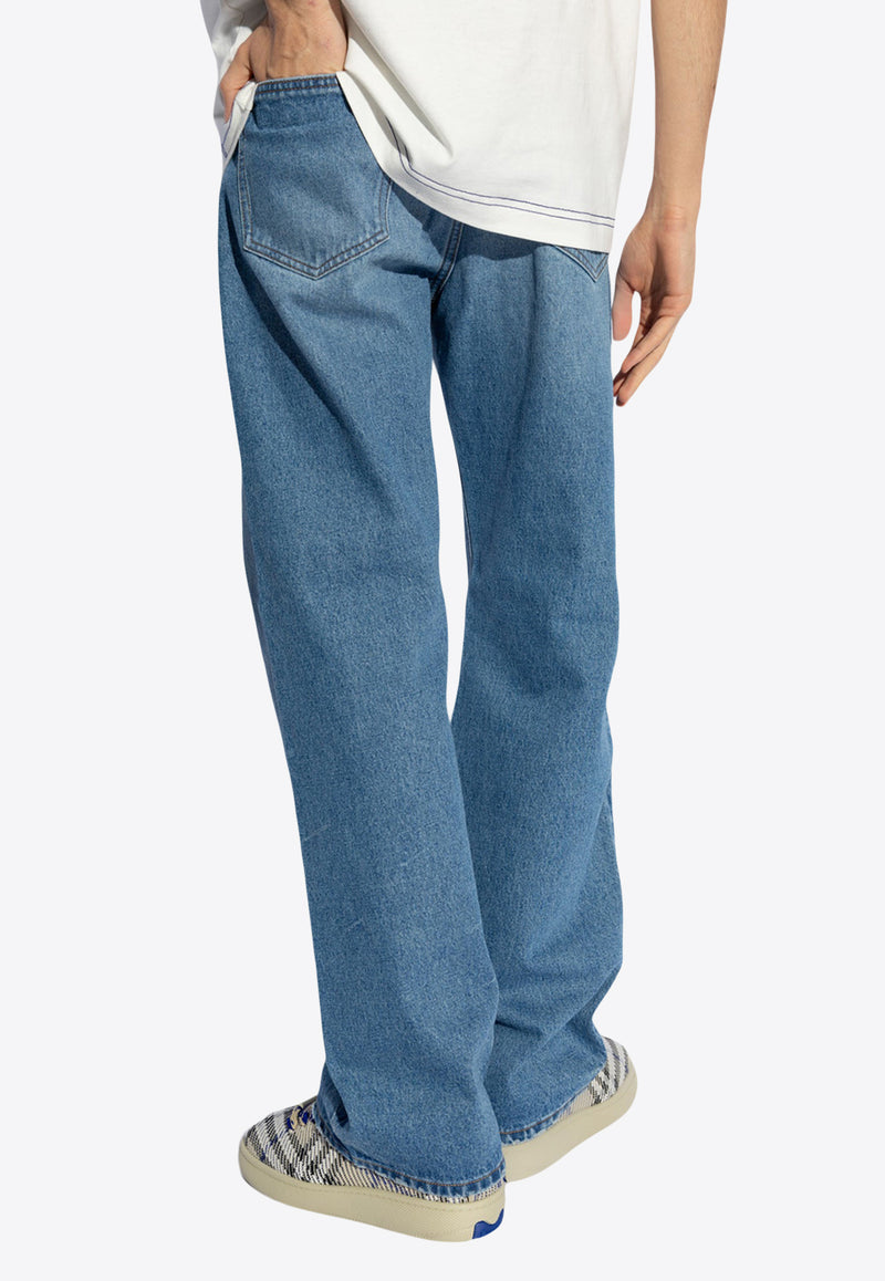 Jacquemus Droit Straight-Leg Jeans Blue 245DE028 1513-33C