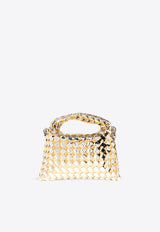 Bottega Veneta Mini Hop Intrecciato Shoulder Bag Gold 777572 V3X72-8105