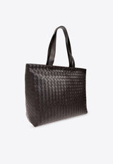 Bottega Veneta Large Intrecciato Zipped Tote Bag Fondant 786666 V2HL1-2145