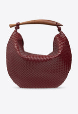 Bottega Veneta Maxi Sardine Intrecciato Leather Tote Bag Burgundy 786167 V3IV8-6446