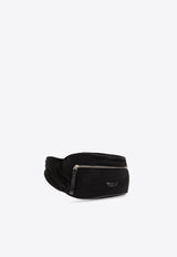 Bottega Veneta Logo Patch Belt Bag Black 787145 VCQGC-8803