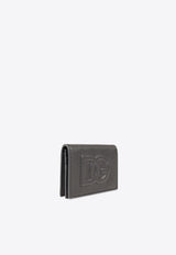 Dolce 
Gabbana 3D-Effect Logo Leather Cardholder Gray BP1643 AT489-80748