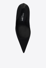 Dolce 
Gabbana Loll 105 Pointed Satin Pumps Black CD1851 A7630-80999