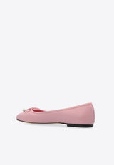 Jimmy Choo Elme Nappa Leather Ballet Flat Pink ELME FLAT NAP-ROSE