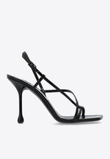 Jimmy Choo Etana 95 Strappy Leather Sandals Black ETANA 95 QUI-BLACK