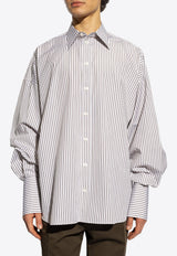 Dolce 
Gabbana Oversize Pinstripe Shirt White G5LU6T FR5ZP-S8051