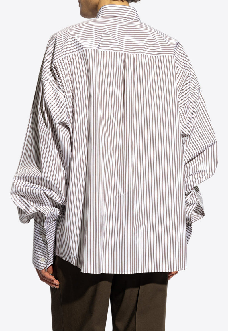 Dolce 
Gabbana Oversize Pinstripe Shirt White G5LU6T FR5ZP-S8051