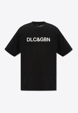 Dolce 
Gabbana Logo Print Crewneck T-shirt Black G8PN9T G7M8F-N0000