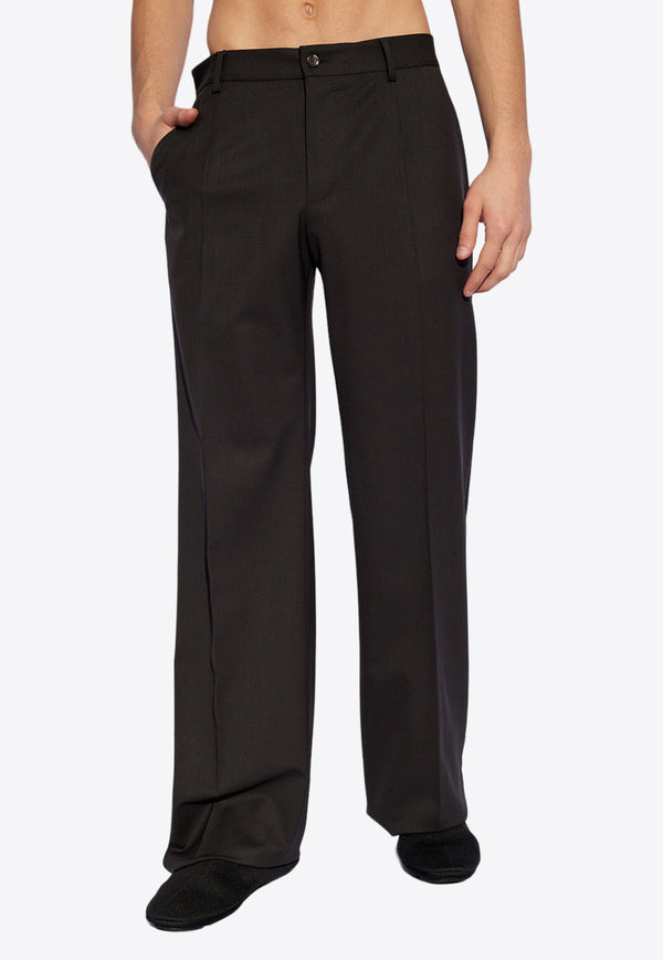 Dolce 
Gabbana Straight-Leg Wool Pants Gray GYZMHT GH864-M1348