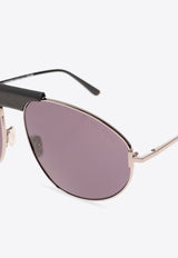 Tom Ford Ken Aviator Sunglasses FT1095 0-6014A