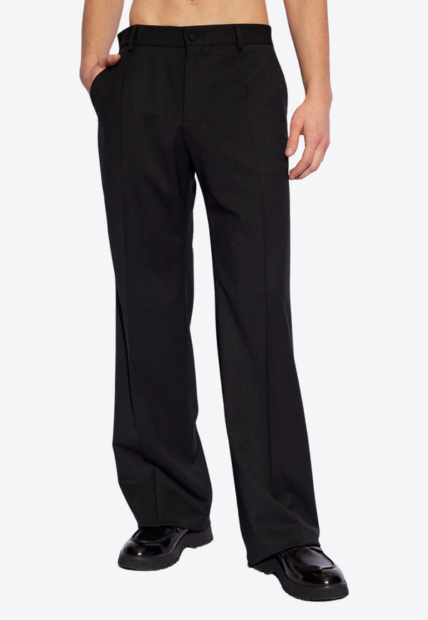 Dolce 
Gabbana Wool Pleat-Front Pants Black GYZMHT GH667-N0000