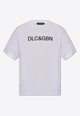 Dolce 
Gabbana Logo Print Crewneck T-shirt White G8PN9T G7M8F-W0800