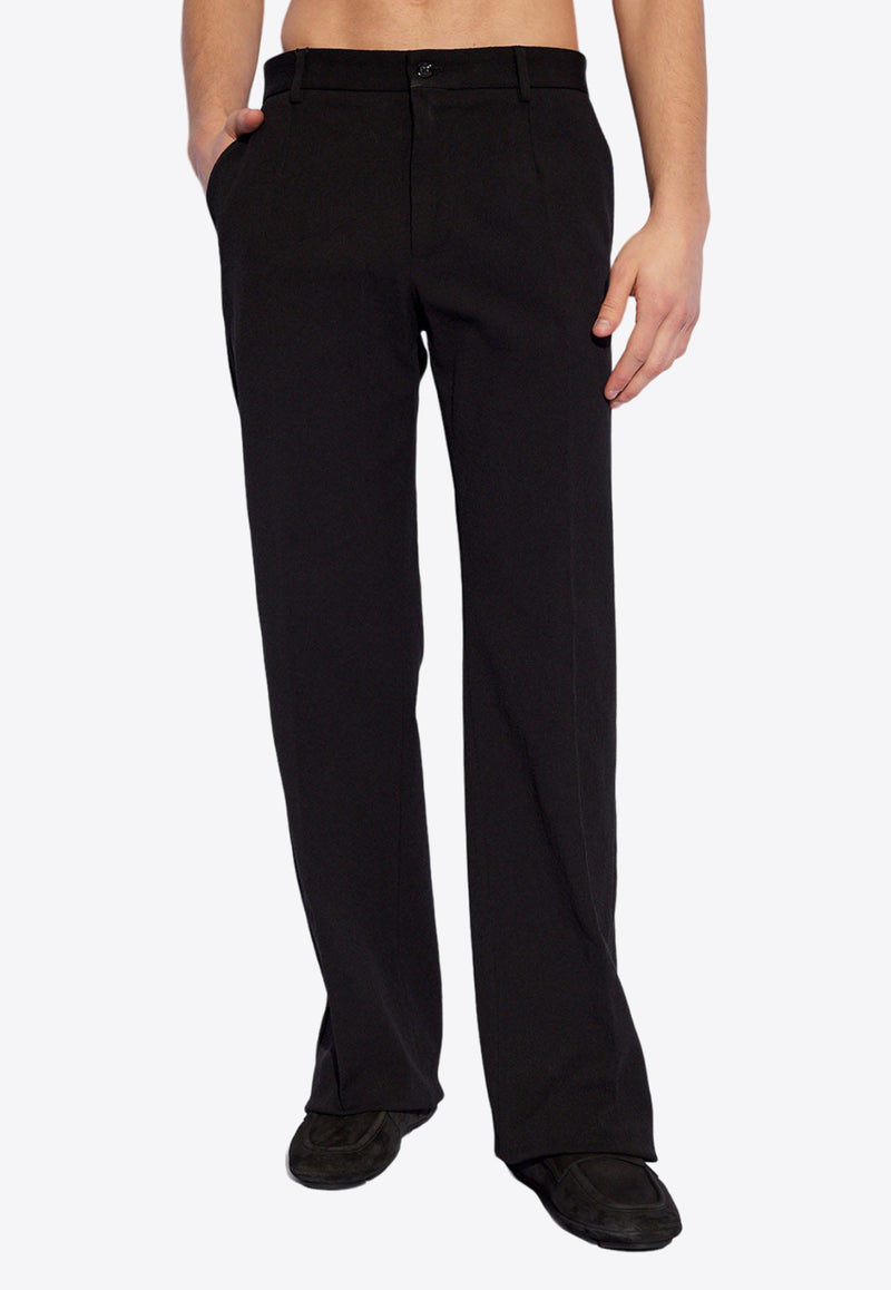 Dolce 
Gabbana Straight-Leg Tailored Pants Black GP06GT FU9AT-N0000