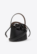 Etro Medium Saturno Leather Bucket Bag Black WP1E0003 AU021-N0000