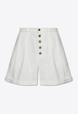 Etro Pegaso Motif Mini Shorts White WREB0005 AC169-W0111