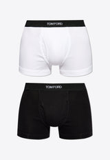 Tom Ford Logo Waistband Briefs -Set of 2 Black T4XC31040 0-999