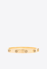 Tory Burch Miller Stud Paved Hinge Bracelet Gold 150555 0-783