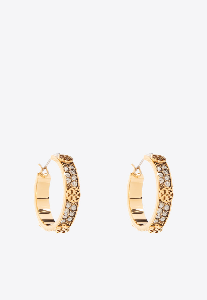 Tory Burch Small Miller Hoop Earrings Gold 153688 0-783