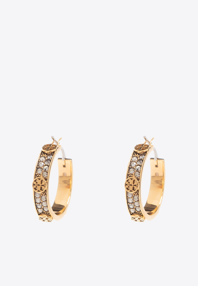 Tory Burch Small Miller Hoop Earrings Gold 153688 0-783