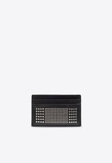 Alexander McQueen Studded Leather Cardholder Black 736230 1AAQ2-1000