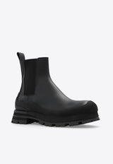 Alexander McQueen Wander Leather Chelsea Boots Black 777807 WIEQ3-1000