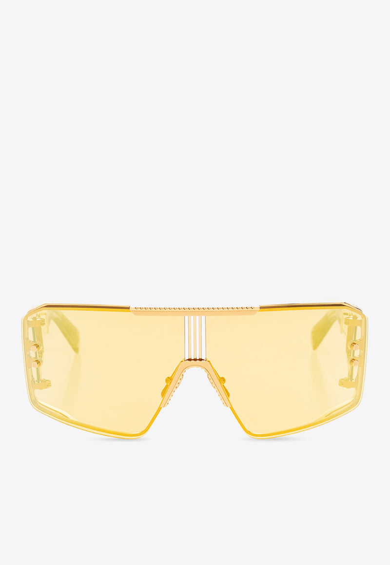 Balmain Le Masque Sunglasses Yellow BPS-146D-147 0-0