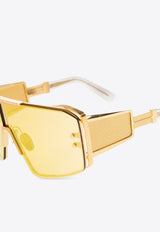 Balmain Le Masque Sunglasses Yellow BPS-146D-147 0-0