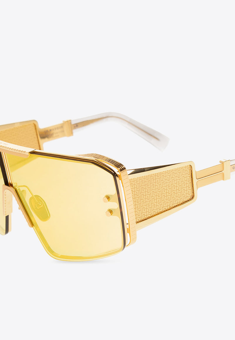 Balmain Le Masque Sunglasses Yellow BPS-146D-147 0-0