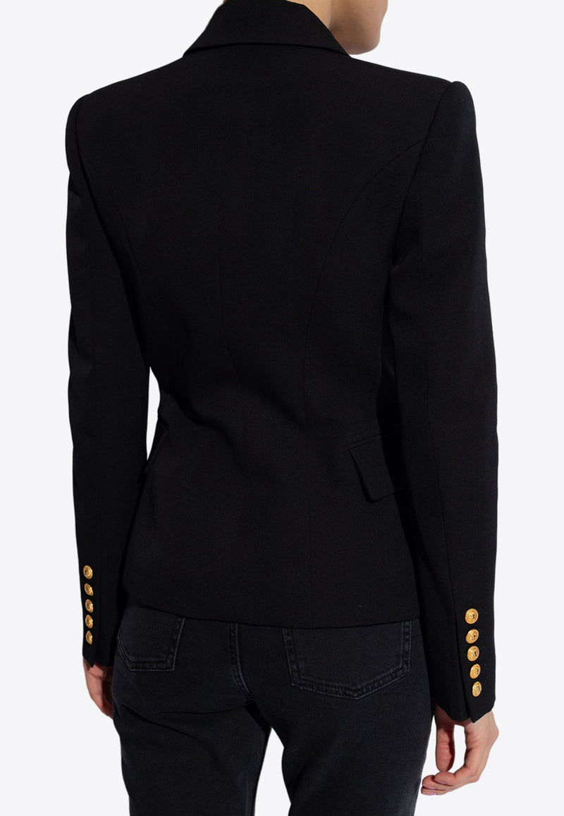 Balmain  Single-Breasted Wool Blazer Black CF1SE002 WB08-0PA