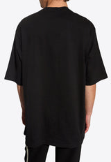 Balmain Signature Logo Crewneck T-shirt Black CH1EH015 PC19-EJP