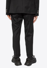 Balmain Straight-Leg Tailored Pants Black CH1PM030 WB12-0PA