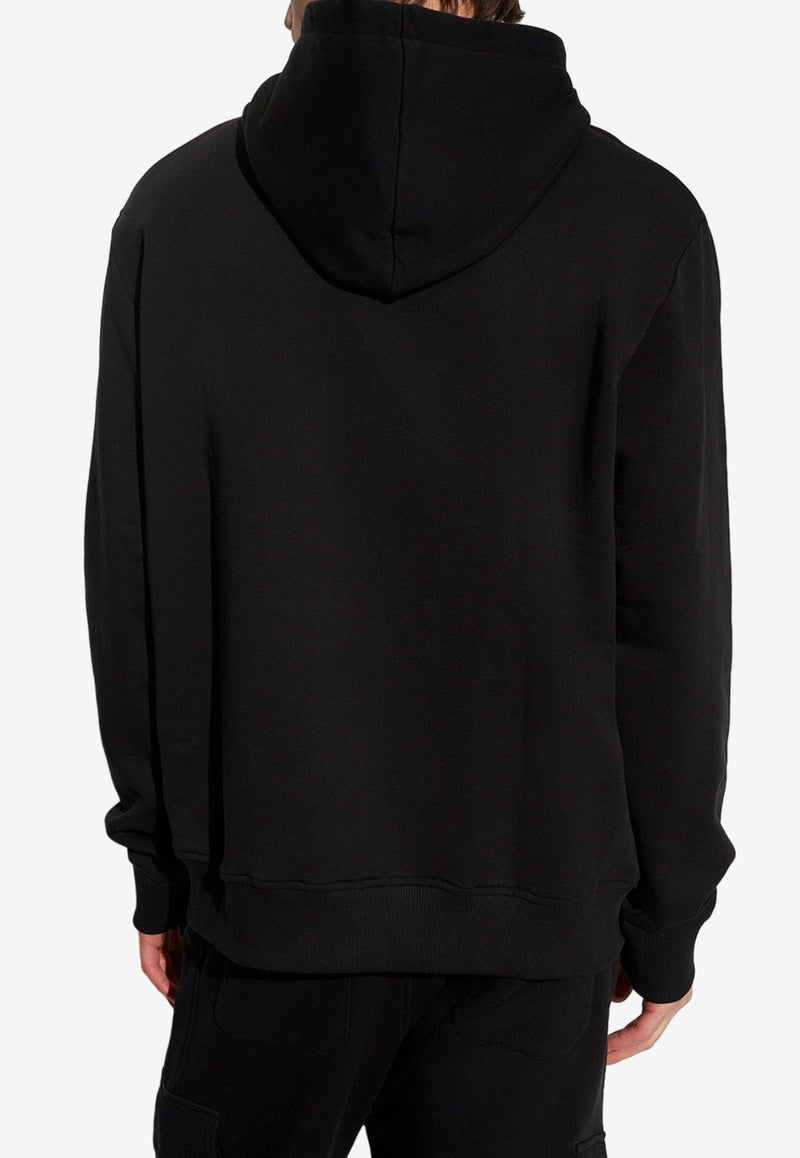 Balmain Logo Printed Hooded Sweatshirt CH1JR002 BB65-EAB