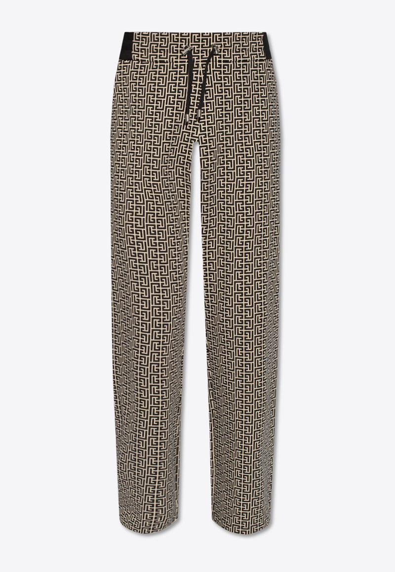 Balmain Casual Monogram Jacquard Pants CH1PQ270 JC97-GFE