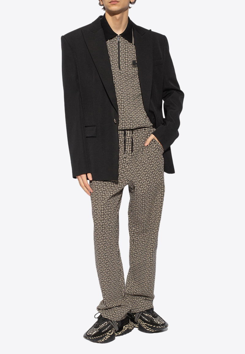 Balmain Casual Monogram Jacquard Pants CH1PQ270 JC97-GFE