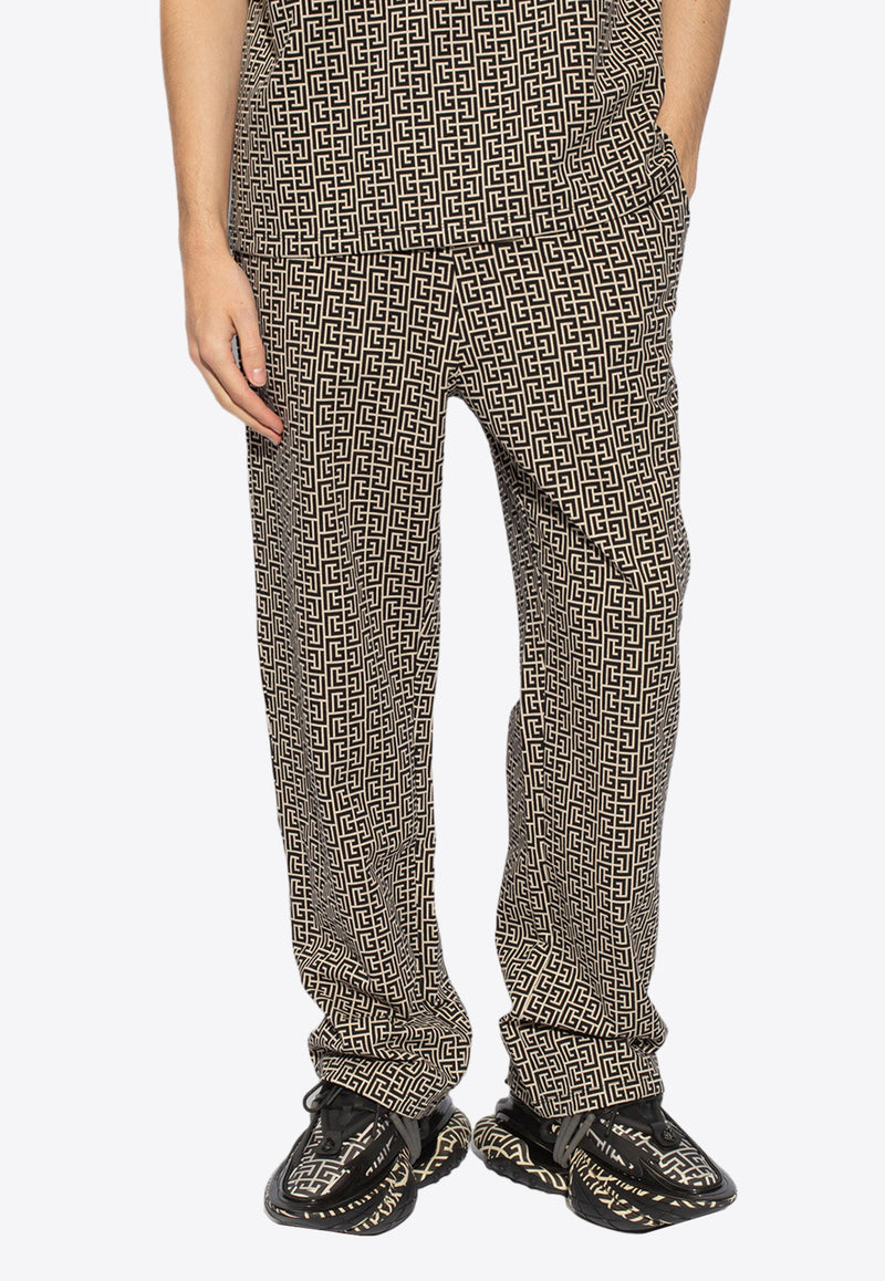 Balmain Casual Monogram Jacquard Pants CH1PQ270 JC97-GFE