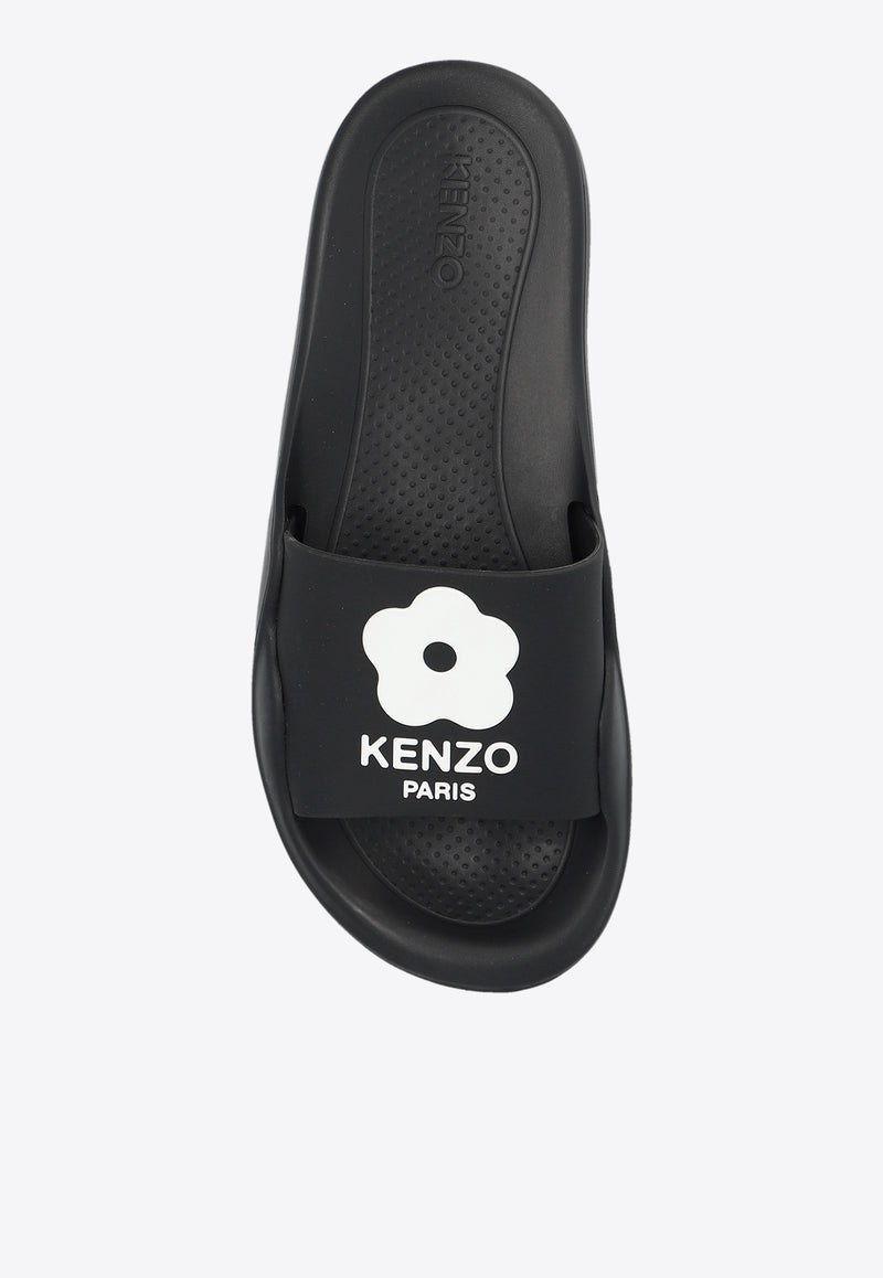 Kenzo Pool Logo-Patterned Slides FE52MU110 P51-99