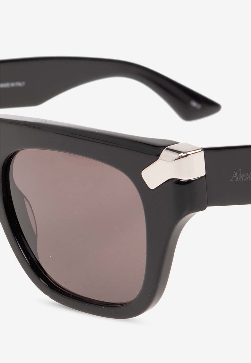 Alexander McQueen Punk Rivet Square Sunglasses Gray 781945 J0749-1056