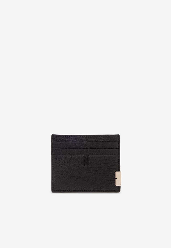 Burberry Tall B Cut Cardholder in Grained Leather Black 8080674 A1189-BLACK