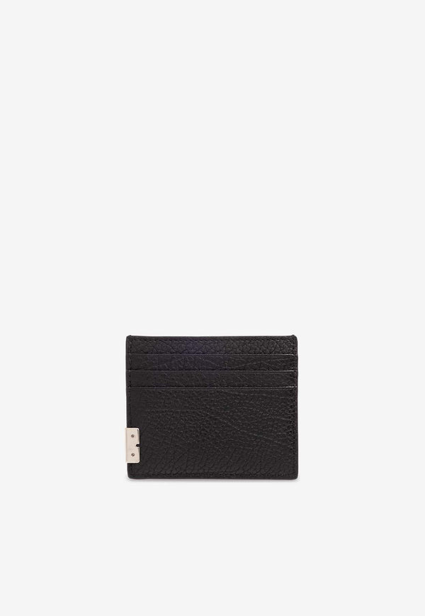 Burberry Tall B Cut Cardholder in Grained Leather Black 8080674 A1189-BLACK