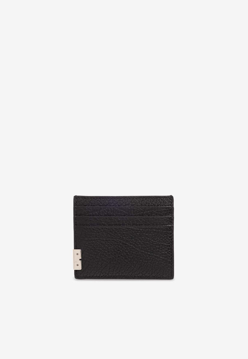 Burberry Tall B Cut Cardholder in Grained Leather Black 8080674 A1189-BLACK