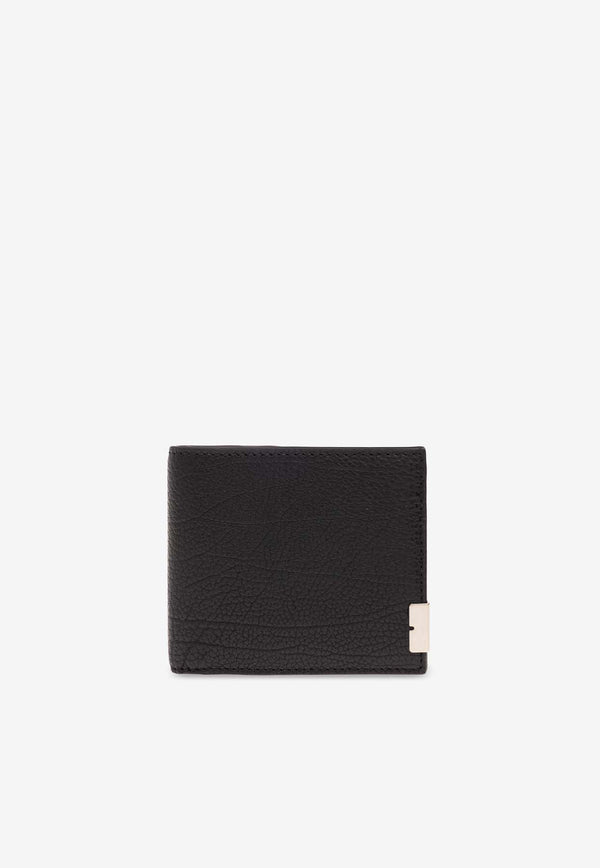 Burberry B Cut Bi-Fold Wallet in Grained Leather Black 8080663 A1189-BLACK