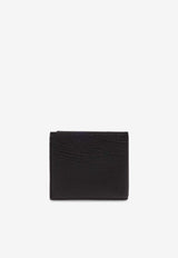 Burberry B Cut Bi-Fold Wallet in Grained Leather Black 8080663 A1189-BLACK