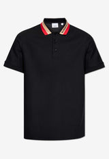 Burberry Logo Jacquard Polo T-shirt Black 8083154 A1189-BLACK