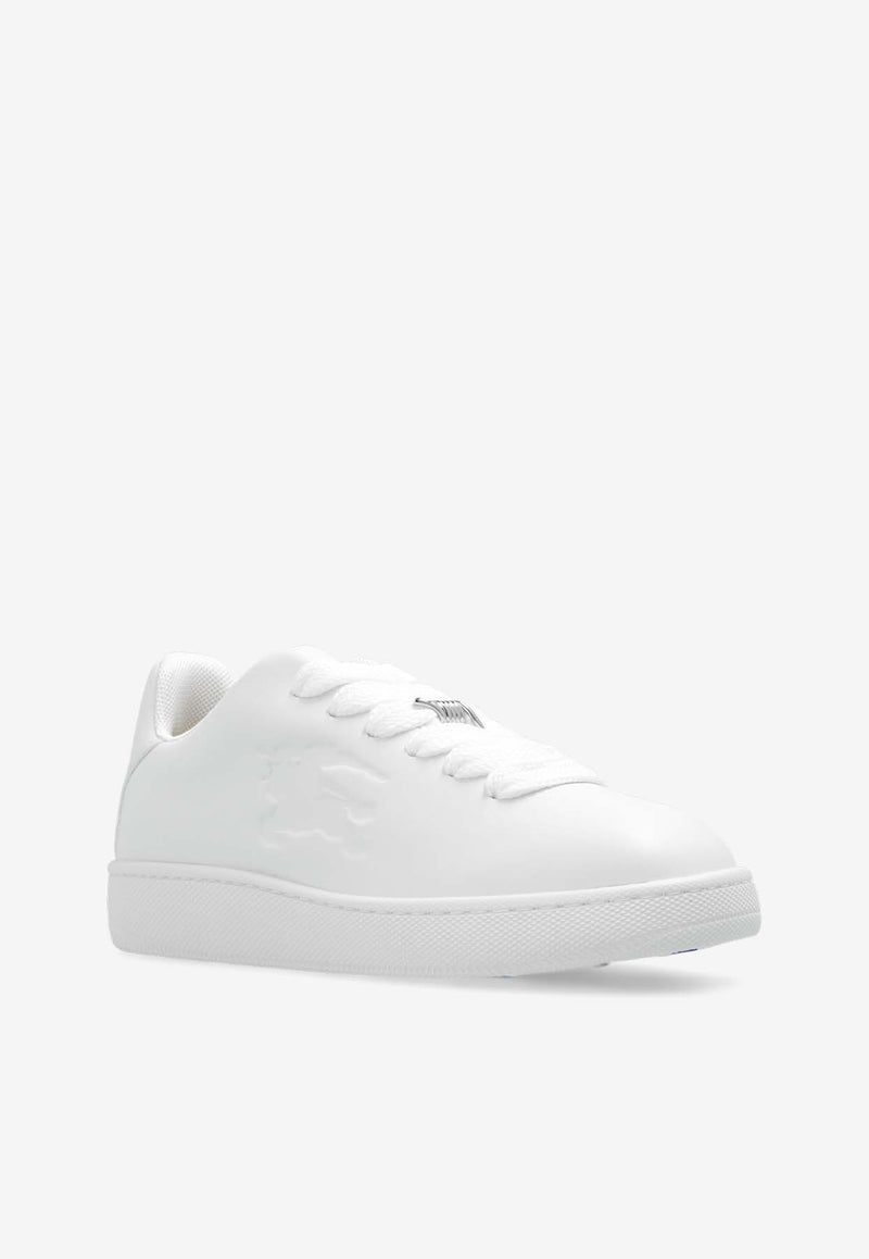 Burberry Box Leather Low-Top Sneakers White 8083384 A1189-BLACK